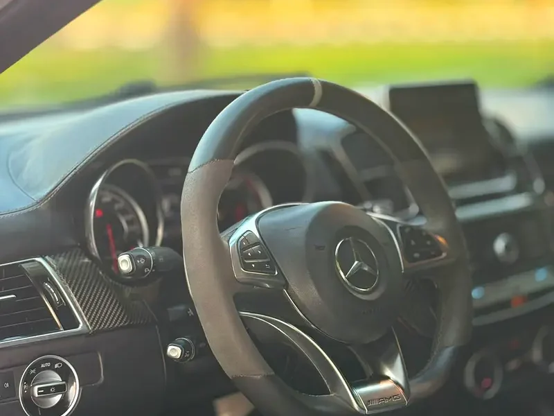 2016 Mercedes-Benz GLE 63 S AMG 5.5 Litres V8 Biturbo Petrol Engine White Black Coupe