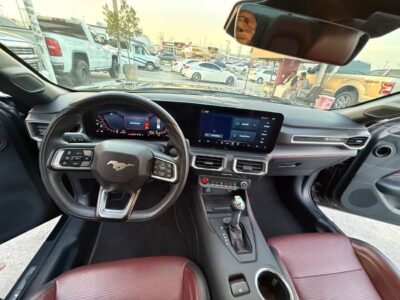 2024 Ford Mustang EcoBoost Premium 2.3 Litres 4 Cylinders Petrol Engine Black Red Convertible GCC