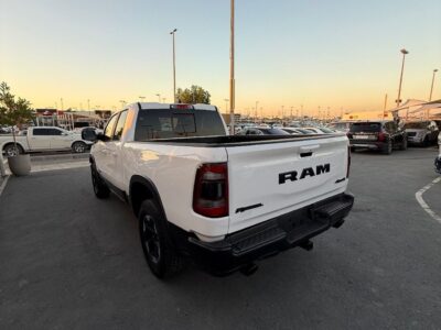 2020 RAM 1500 Rebel Crew Cab 5.7 Litres 8 Cylinders Petrol Engine White Black Pickup Truck US Specs