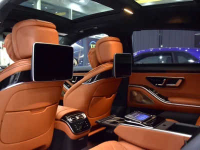 2021 Mercedes-Benz S-Class S 500 4MATIC 6 Cylinders Petrol Engine White Tan Sedan GCC Specs