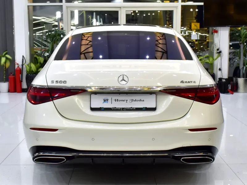 2021 Mercedes-Benz S-Class S 500 4MATIC 6 Cylinders Petrol Engine White Tan Sedan GCC Specs