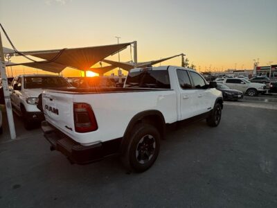 2020 RAM 1500 Rebel Crew Cab 5.7 Litres 8 Cylinders Petrol Engine White Black Pickup Truck US Specs