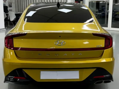 2020 Hyundai Sonata Premium 1.6 Litres Turbo 4 Cylinders Petrol Engine Yellow Black Sedan US Specs