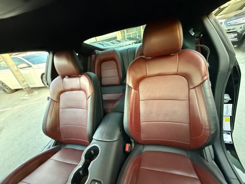 2024 Ford Mustang EcoBoost Premium 2.3 Litres 4 Cylinders Petrol Engine Black Red Convertible GCC