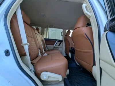 2016 Toyota Prado TXL 6 Cylinders Petrol Engine White Tan SUV GCC Specs Excellent Condition