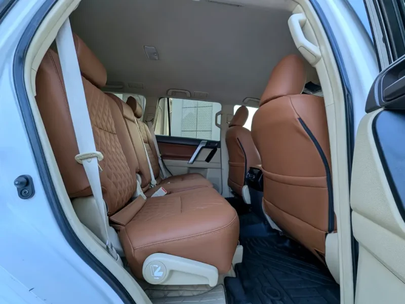2016 Toyota Prado TXL 6 Cylinders Petrol Engine White Tan SUV GCC Specs Excellent Condition