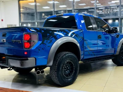 2010 FORD F-150 Raptor Svt 6.2 Litres V8 Petrol Engine Blue Black Pickup Truck GCC Specs Full Option