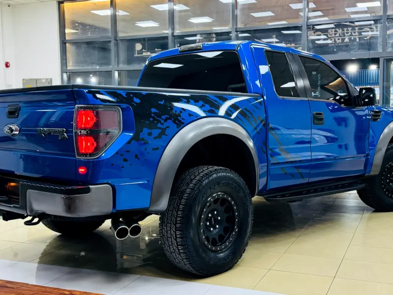2010 FORD F-150 Raptor Svt 6.2 Litres V8 Petrol Engine Blue Black Pickup Truck GCC Specs Full Option