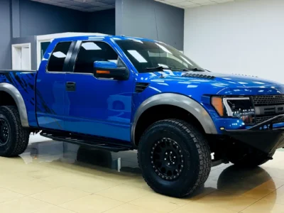 2010 FORD F-150 Raptor Svt 6.2 Litres V8 Petrol Engine Blue Black Pickup Truck GCC Specs Full Option
