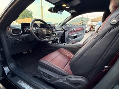 2024 Ford Mustang EcoBoost Premium 2.3 Litres 4 Cylinders Petrol Engine Black Red Convertible GCC