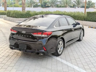 2018 Hyundai Sonata Sport 4 Cylinders Petrol Engine Black Grey Sedan US Specs Premium Condition