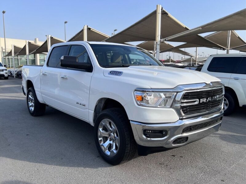 2020 Dodge RAM 5.7 Litres 8 Cylinders Petrol Engine White Tan Pickup Truck American Specs