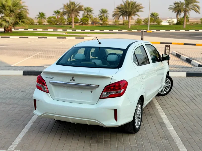 2022 Mitsubishi Attrage GLX Medium Line 1.2 Litres 3 Cylinders Petrol Engine White Sedan GCC Specs