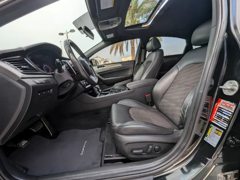 2018 Hyundai Sonata Sport 4 Cylinders Petrol Engine Black Grey Sedan US Specs Premium Condition