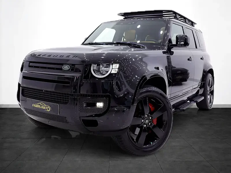 2023 Land Rover Defender 110 S P300 2.0L Turbocharged 4 Cylinders Petrol Engine Black Tan SUV