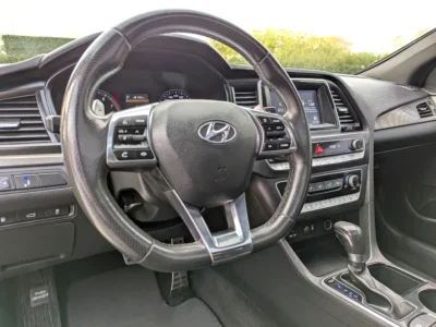 2018 Hyundai Sonata Sport 4 Cylinders Petrol Engine Black Grey Sedan US Specs Premium Condition