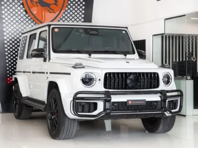 2025 Mercedes-Benz G 63 AMG STD 4.0L V8 Turbo Petrol Engine White Red SUV Japanese Specs