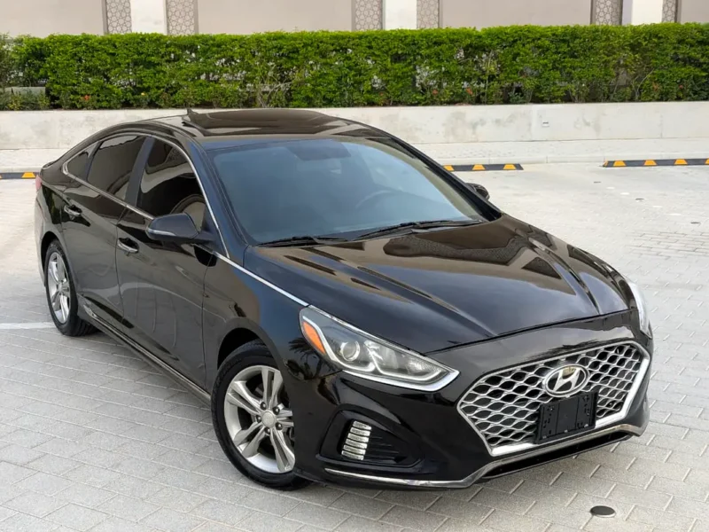 2018 Hyundai Sonata Sport 4 Cylinders Petrol Engine Black Grey Sedan US Specs Premium Condition