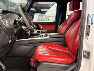 2022 Mercedes-Benz G 63 AMG 4.0L V8 Bi-Turbo Engine White Red SUV GCC Double Night Package