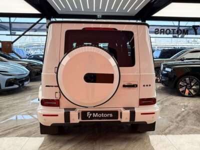 2022 Mercedes-Benz G 63 AMG 4.0L V8 Bi-Turbo Engine White Red SUV GCC Double Night Package