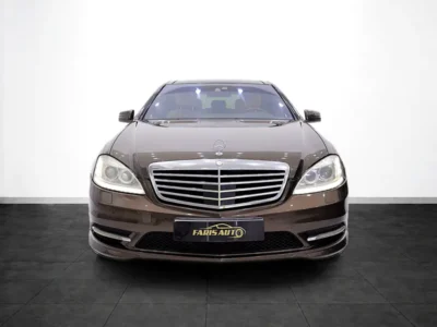 2011 Mercedes-Benz S-Class S 500 8 Cylinders Petrol Engine Brown tan Sedan GCC Specs FULLY LOADED
