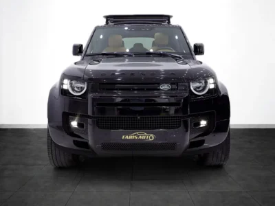 2023 Land Rover Defender 110 S P300 2.0L Turbocharged 4 Cylinders Petrol Engine Black Tan SUV