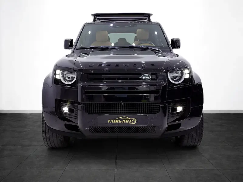 2023 Land Rover Defender 110 S P300 2.0L Turbocharged 4 Cylinders Petrol Engine Black Tan SUV