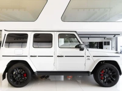 2025 Mercedes-Benz G 63 AMG STD 4.0L V8 Turbo Petrol Engine White Red SUV Japanese Specs