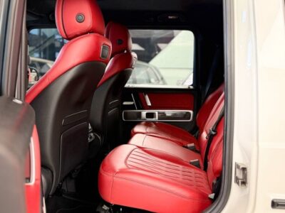 2022 Mercedes-Benz G 63 AMG 4.0L V8 Bi-Turbo Engine White Red SUV GCC Double Night Package
