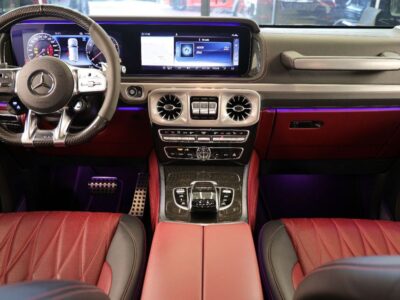 2021 Mercedes-Benz G 63 AMG 4.0L V8 Bi-Turbo Engine White Red SUV GCC MANUFAKTUR EXCLUSIVE
