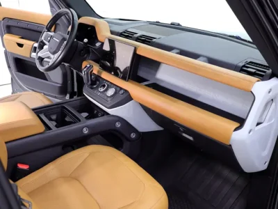2023 Land Rover Defender 110 S P300 2.0L Turbocharged 4 Cylinders Petrol Engine Black Tan SUV