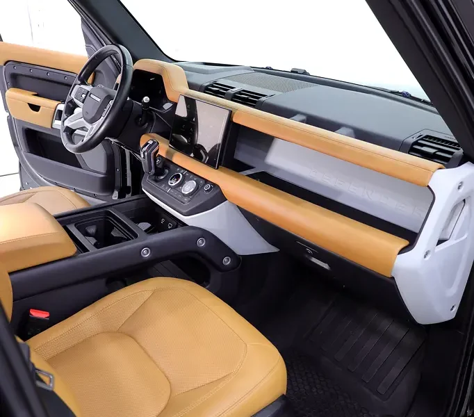 2023 Land Rover Defender 110 S P300 2.0L Turbocharged 4 Cylinders Petrol Engine Black Tan SUV