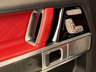 2022 Mercedes-Benz G 63 AMG 4.0L V8 Bi-Turbo Engine White Red SUV GCC Double Night Package