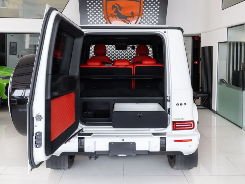 2025 Mercedes-Benz G 63 AMG STD 4.0L V8 Turbo Petrol Engine White Red SUV Japanese Specs