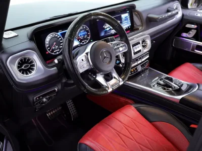 2023 Mercedes-Benz G-Class G 63 AMG 4.0L V8 Biturbo Engine Black Red SUV DOUBLE NIGHT PACKAGE