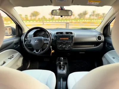 2022 Mitsubishi Attrage GLX Medium Line 1.2 Litres 3 Cylinders Petrol Engine White Sedan GCC Specs