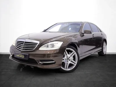 2011 Mercedes-Benz S-Class S 500 8 Cylinders Petrol Engine Brown tan Sedan GCC Specs FULLY LOADED