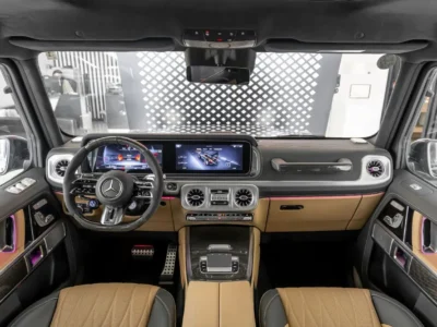 2025 Mercedes-Benz G 63 AMG STD 4.0L V8 Turbo Petrol Engine Black Tan SUV Japanese Specs