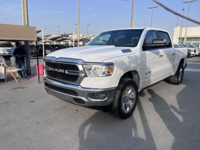 2020 Dodge RAM 5.7 Litres 8 Cylinders Petrol Engine White Tan Pickup Truck American Specs