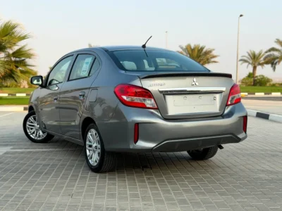 2022 Mitsubishi Attrage GLX Medium Line 1.2 Litres 3 Cylinders Petrol Engine Grey White Sedan GCC