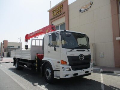 2023 New Hino 500 1927 4x2 SANY PALFINGER SPS20000CF Crane White 6 Cylinders