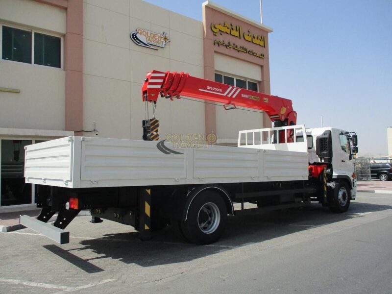 2023 New Hino 500 1927 4x2 SANY PALFINGER SPS20000CF Crane White 6 Cylinders