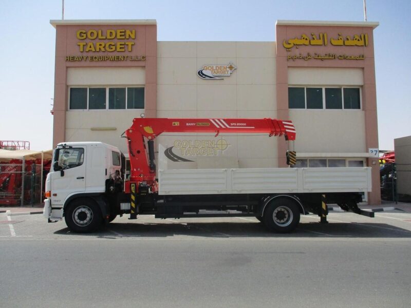 2023 New Hino 500 1927 4x2 SANY PALFINGER SPS20000CF Crane White 6 Cylinders