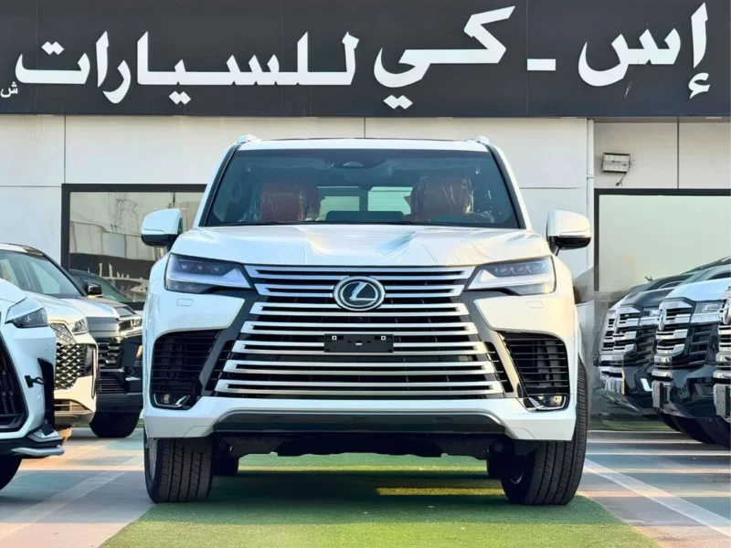 2026 Lexus LX600 VIP 3.5 Litres 6 Cylinders Petrol Engine White Orange SUV GCC Specs Automatic
