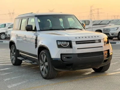 2026 Land Rover Defender 110 X-DYNAMIC HSE P400 3.0L 6 Cylinders petrol Engine White Tan