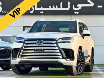 2026 Lexus LX600 VIP 3.5 Litres 6 Cylinders Petrol Engine White Orange SUV GCC Specs Automatic