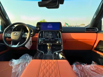 2026 Lexus LX600 VIP 3.5 Litres 6 Cylinders Petrol Engine White Orange SUV GCC Specs Automatic