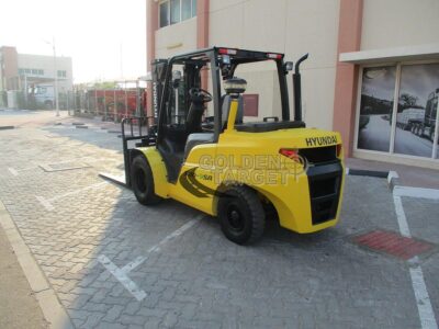2014 Hyundai 50D-9SA Diesel Forklift 4 Cylinder; Hyundai Diesel Engine Yellow