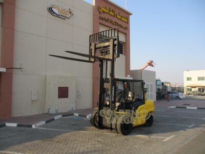 2014 Hyundai 50D-9SA Diesel Forklift 4 Cylinder; Hyundai Diesel Engine Yellow