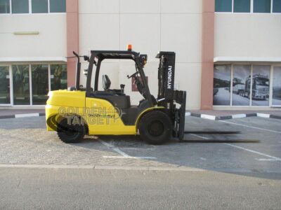 2014 Hyundai 50D-9SA Diesel Forklift 4 Cylinder; Hyundai Diesel Engine Yellow
